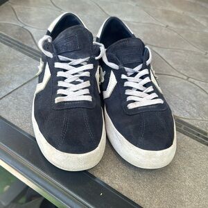 Converse All Star Navy Blue Low Top Suede Sneakers